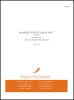 Grantee and Applicant Perception Report (2013)