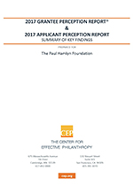 Grantee and Applicant Perception Report (2017)