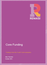 Core funding: Findings from the Youth Fund evaluation